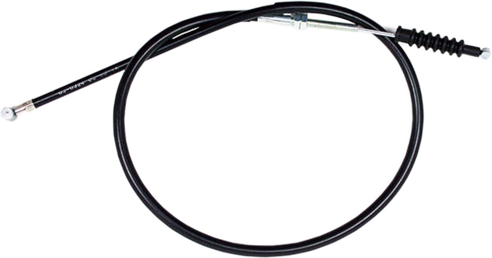 Motion Pro black vinyl clutch cable 70-3324 for motorcycle hydraulic control lines, featuring durable construction and flexible design.