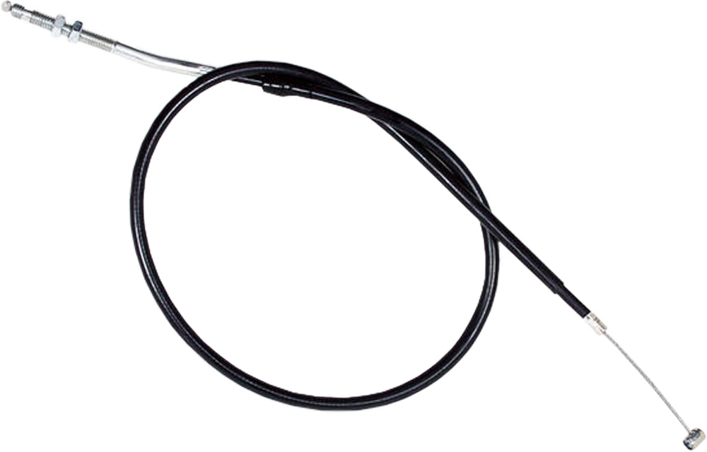 Motion Pro black vinyl clutch cable 70-3378 for motorcycle hydraulic control lines, shown with metal ends and flexible black vinyl covering.