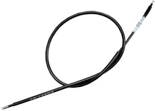 Load image into Gallery viewer, Motion Pro black vinyl clutch cable 70-3384, hydraulic control line for motorcycle clutch systems, with detailed fittings visible.