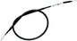 Motion Pro black vinyl clutch cable 70-3411 for motorcycle, showing the textured cable with metal fittings.