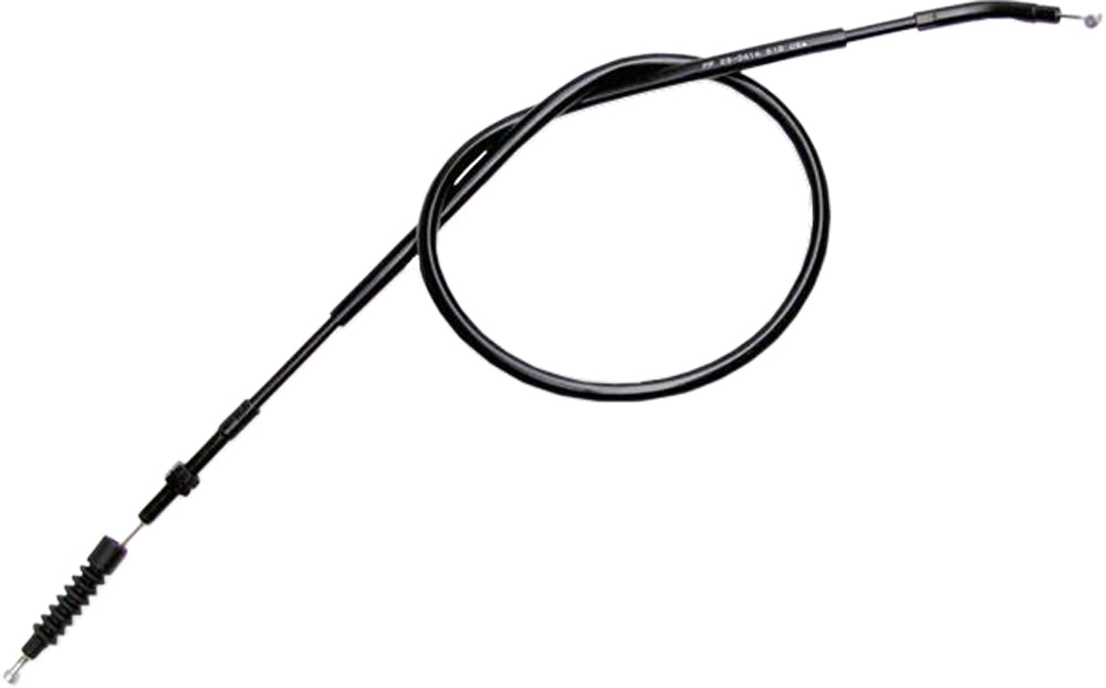 Motion Pro black vinyl clutch cable 70-3414 for motorcycle, showing the flexible cable with protective vinyl coating.