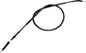 Motion Pro black vinyl clutch cable 70-3414 for motorcycle, showing the flexible cable with protective vinyl coating.