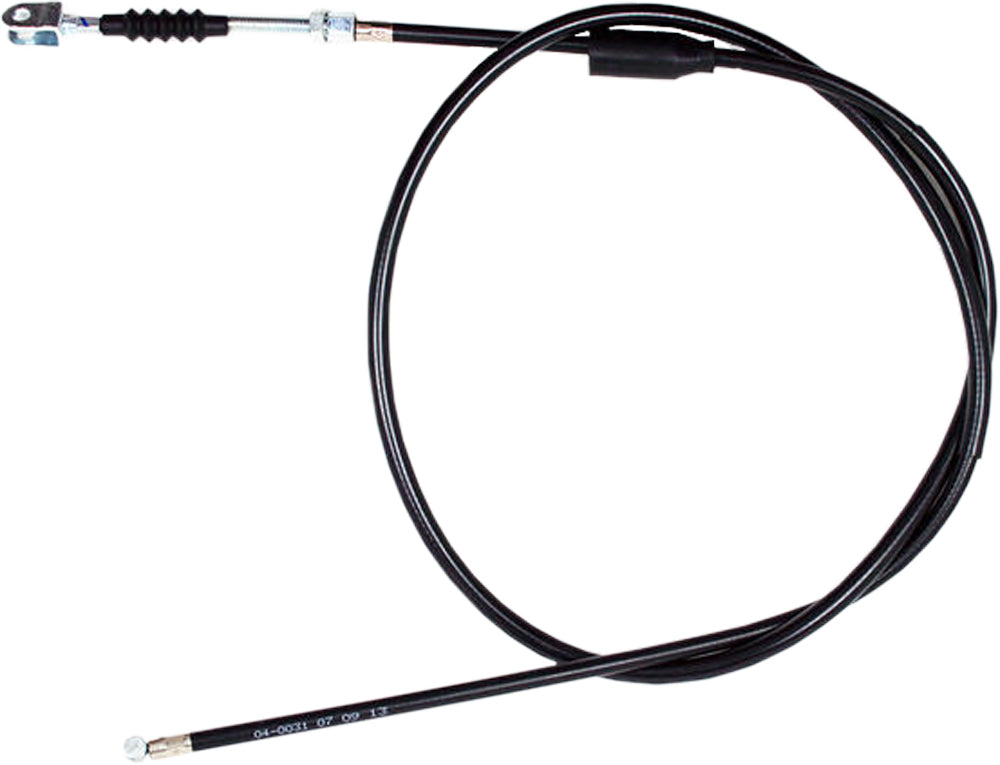 Motion Pro black vinyl clutch cable 70-4031 for motorcycle hydraulic control lines, showing the cable with black vinyl coating.