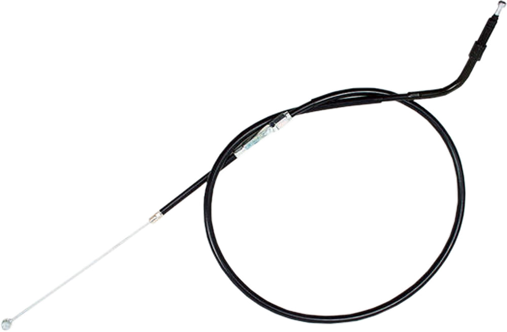 Motion Pro black vinyl clutch cable for motorcycles, showing the durable cable with protective black vinyl coating and fittings.