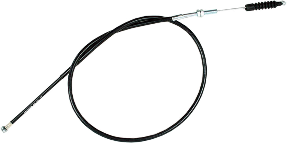 Motion Pro black vinyl clutch cable 70-4058 for motorcycle control lines, showing the cable with black vinyl coating and metal ends.