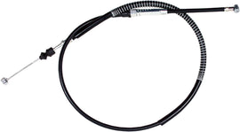 Motion Pro black vinyl clutch cable 70-4116 for motorcycle hydraulic control lines, showing the durable cable with fittings.