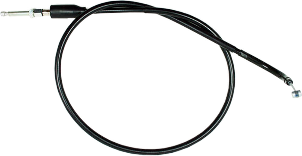 Motion Pro black vinyl clutch cable 70-4121 for motorcycle control lines, showing the cable with black vinyl coating and metal fittings.