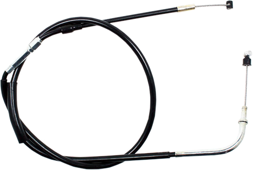 Motion Pro black vinyl clutch cable 70-4262 for motorcycle hydraulic control lines, showing the cable and fittings.