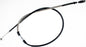 Motion Pro black vinyl clutch cable 70-5304 for motorcycle, showing the flexible cable with metal ends and black protective coating.
