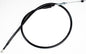Motion Pro black vinyl clutch cable 70-5362 for motorcycle hydraulic control lines, showing the cable and fittings.