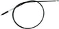 Motion Pro Black Vinyl Clutch Cable 70-5387 for motorcycle, showing the durable black vinyl exterior and flexible control line.