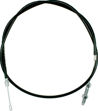 Motion Pro black vinyl clutch cable 70-6001 for motorcycle, showing the flexible cable with protective vinyl coating.