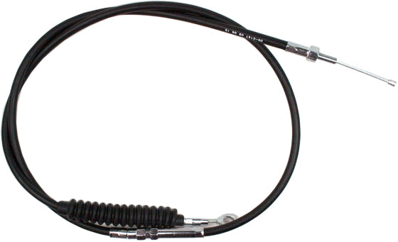 Motion Pro black vinyl clutch cable for hydraulic control lines, part 70-6147, with metal fittings and durable outer casing.