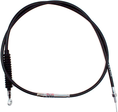 Motion Pro black vinyl clutch LW cable 70-6164 for hydraulic control lines, showing the cable with protective vinyl coating.