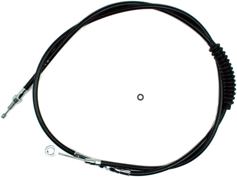Motion Pro black vinyl clutch cable LW 70-6261 for hydraulic control lines, showing the cable with black vinyl coating and fittings.