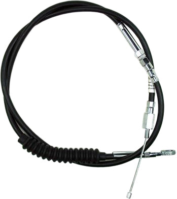 Motion Pro black vinyl clutch cable LW 70-6376 with hydraulic control lines, featuring durable black vinyl coating and metal fittings.