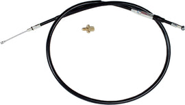 Motion Pro Black Vinyl Clutch Terminator LW cable for hydraulic control lines, featuring durable black vinyl coating.