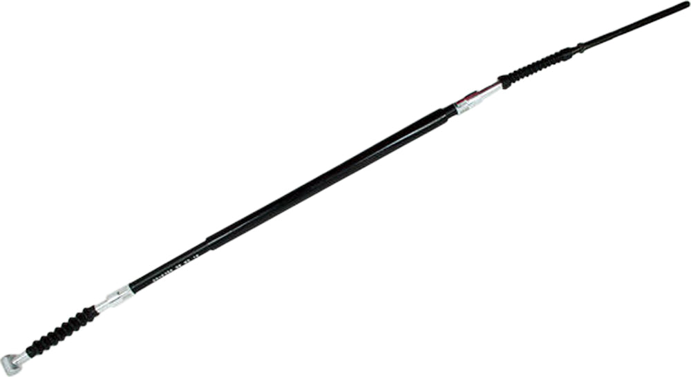 Motion Pro black vinyl foot brake cable for motorcycle, featuring durable construction and precise control.