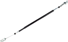 Motion Pro black vinyl foot brake cable 70-3280 for motorcycle, showing the flexible cable with metal fittings and black outer sheath.
