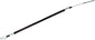 Motion Pro black vinyl foot brake cable 70-5053 for motorcycle, showing the flexible control line with metal fittings.
