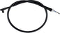Motion Pro black vinyl speedo cable 70-2227 for motorcycle, showing the flexible cable with metal fittings at each end.