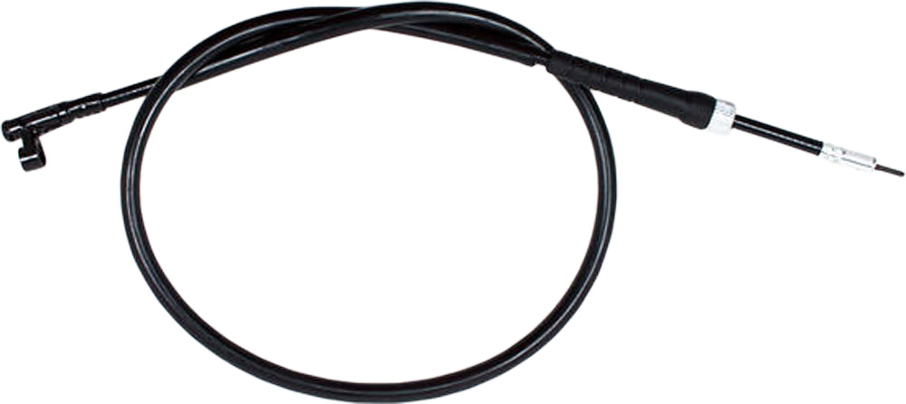 Motion Pro black vinyl Speedo cable 70-2362 for motorcycle speedometer, featuring durable construction and flexible control line.