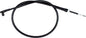 Motion Pro black vinyl Speedo cable 70-2362 for motorcycle speedometer, featuring durable construction and flexible control line.