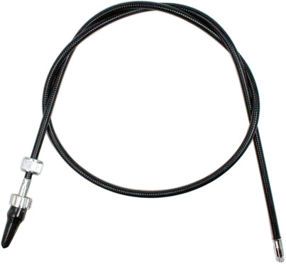 Motion Pro Black Vinyl Speedo Cable 70-6050 for motorcycle, showing the black vinyl-coated cable with connectors.