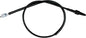 Motion Pro black vinyl tachometer cable 70-2195 for motorcycle or vehicle control lines, featuring durable construction and flexible design.
