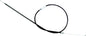 Motion Pro black vinyl throttle cable 70-1210 for motorcycle control lines, showing the flexible cable with protective black vinyl coating.