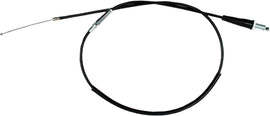 Motion Pro black vinyl throttle cable 70-2197 for motorcycle control lines, showing the flexible cable with fittings and protective coating.