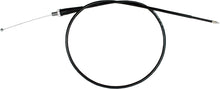 Load image into Gallery viewer, Motion Pro black vinyl throttle cable 70-2228 for motorcycle control lines, showing the cable and fittings in close-up.