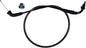 Motion Pro black vinyl throttle cable 70-2439 with metal fittings, designed for motorcycle control lines.