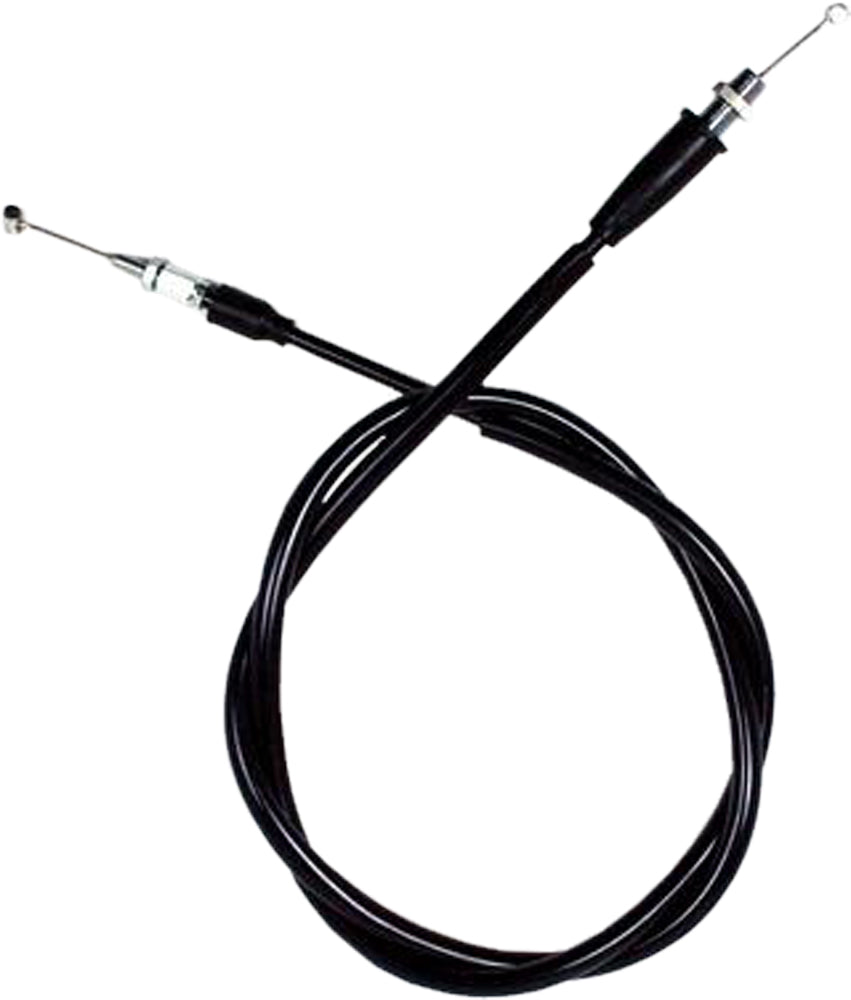 Motion Pro black vinyl throttle cable 70-2519 for motorcycle control lines, showing the flexible cable and black outer casing.