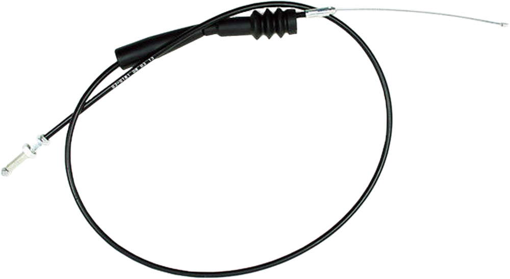 Motion Pro black vinyl throttle cable 70-3181 for motorcycle control lines, featuring durable construction and precise fit.