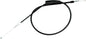 Motion Pro black vinyl throttle cable 70-3186 for motorcycle control lines, featuring a sleek black finish and durable construction.