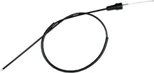 Load image into Gallery viewer, Motion Pro black vinyl throttle cable 70-4059 with control lines, showing detailed view of the durable motorcycle cable.