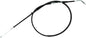 Motion Pro Black Vinyl Throttle Cable 70-4065 for motorcycles, showing the flexible black vinyl outer sheath and metal connectors.