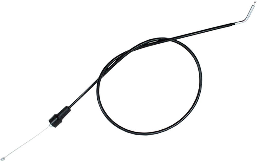 Motion Pro black vinyl throttle cable 70-4114 with durable control line for motorcycle or ATV throttle systems.