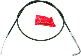 Motion Pro black vinyl throttle cable 70-6060 for motorcycle control lines, featuring durable black vinyl construction.