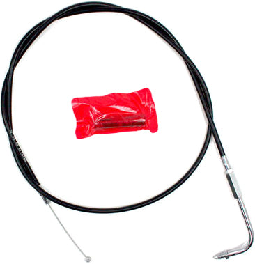 Motion Pro black vinyl throttle cable 70-6173 for motorcycle control lines, featuring durable construction and flexible design.