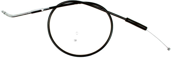 Motion Pro black vinyl throttle cable 70-6282 with metal fittings, designed for motorcycle hydraulic control lines.