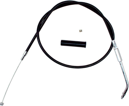 Motion Pro black vinyl throttle cable 70-6288 for motorcycles, showing the cable with black vinyl covering and metal fittings.