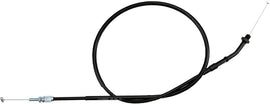 Motion Pro black vinyl throttle pull cable for motorcycle control lines, showing the flexible cable with black vinyl coating.