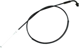 Motion Pro black vinyl throttle pull cable 70-4012 for motorcycle control lines, showing the cable with black vinyl coating and metal fittings.