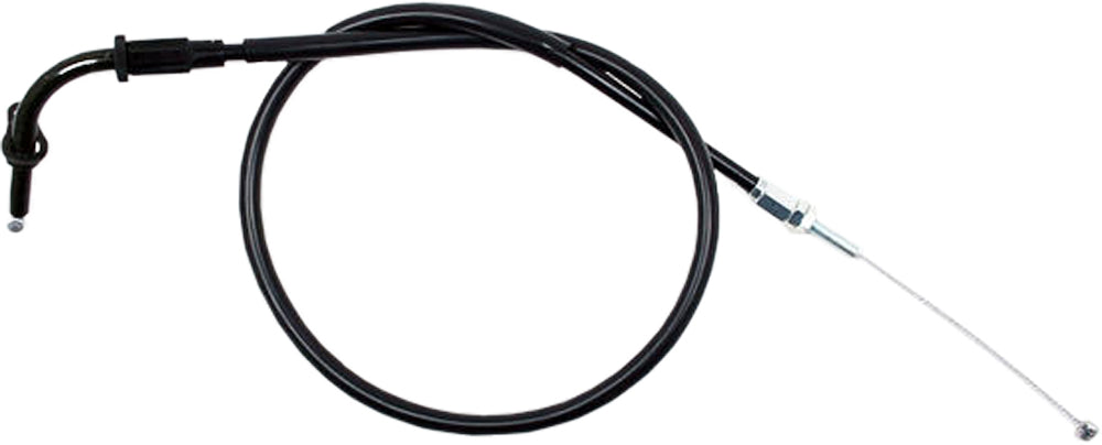 Motion Pro black vinyl throttle pull cable 70-4192 for motorcycle control lines, showing the cable with black vinyl coating and connectors.