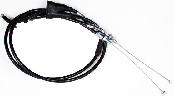 Motion Pro Black Vinyl Throttle Pull Cable 70-5346, flexible control line for motorcycle throttle operation, with black vinyl coating.