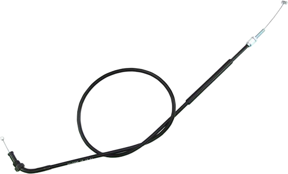 Motion Pro black vinyl throttle push cable 70-2286 with durable exterior, designed for motorcycle throttle and hydraulic control lines.