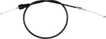 Load image into Gallery viewer, Motion Pro black vinyl throttle push cable 70-2388 for motorcycle control lines, showing the cable with protective vinyl coating.