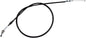 Motion Pro black vinyl throttle push cable 70-2523 for motorcycle control lines, featuring a durable flexible design.